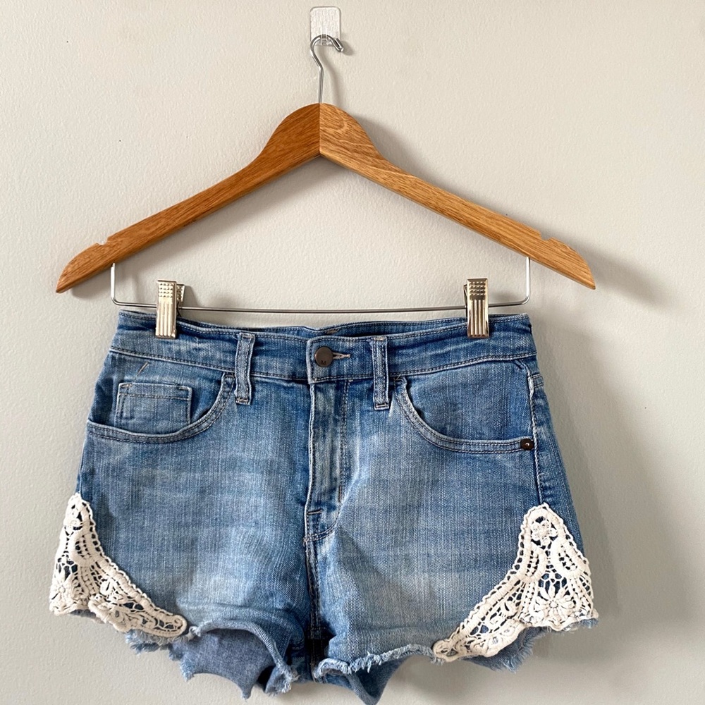 Target Brand High-rise jean shorts lacey